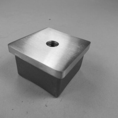 Stopfen Verschluss Deckel Einsteck-Kappe für Vierkantrohr 30x30 x 2mm + M8 Gewinde