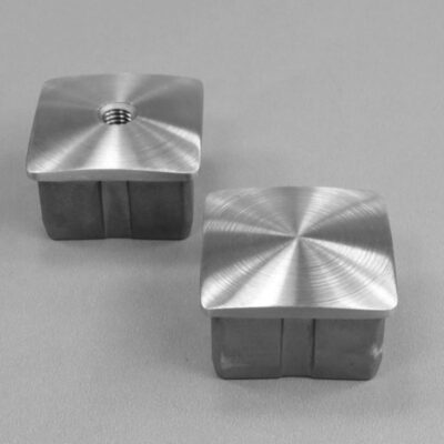 Stopfen GEWÖLBT für Vierkantrohr 40x40 x 2 mm