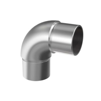 Steckfitting Bogen 90° für Rohr, Verbinder Nr1 (V4A)